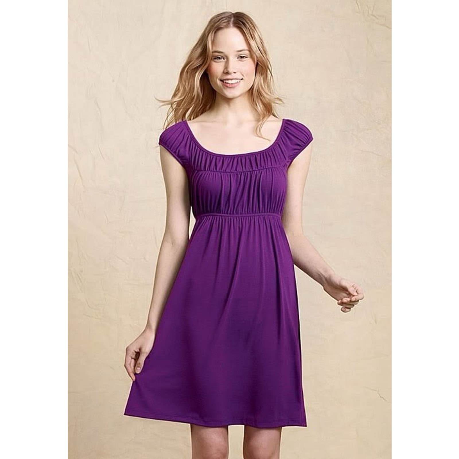 Vtg 90s Delia’s S Small Dress Purple Coquette Babydoll Cottagecore Cap Sleeve